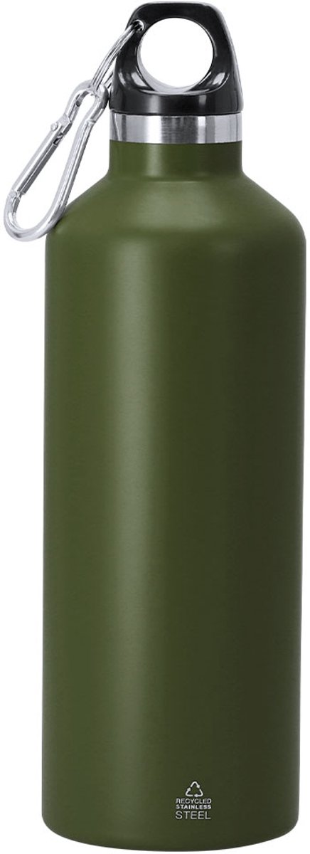 Thermische fles met 500 ml capaciteit en dubbele wand, matte afwerking Angkor Groen