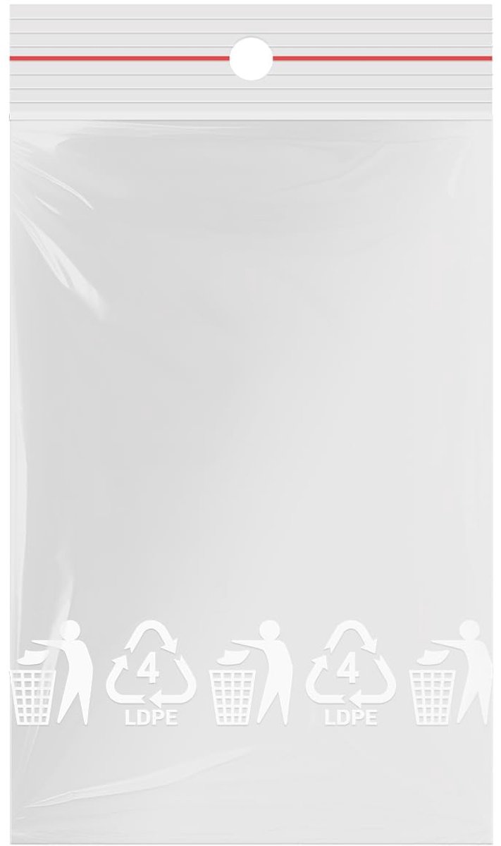 verpacking ziplockzakjes 100 x 150 mm [maat & aantal naar keuze] transparant 50 µm hersluitbare polyethyleen zakjes - ShopVlot