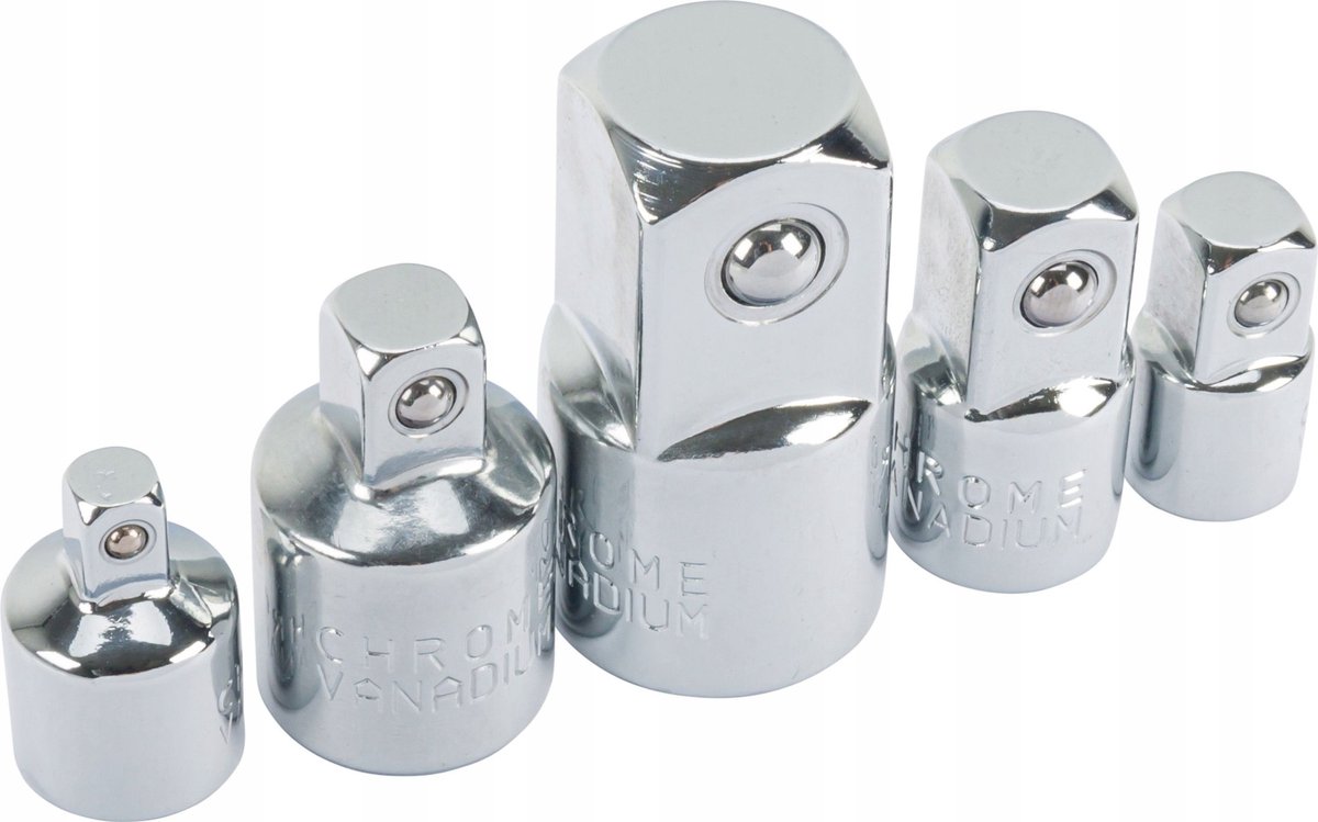 Adapterset 1/2'' 3/8'' 3/4'' - 5 stuks