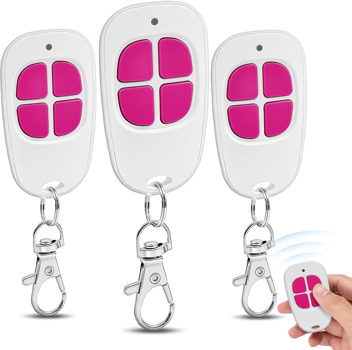 AAM0094 AAM0121 AAM0135 AAM0133 AAM0085, hand transmitter SCS Sentinel, 433.92 MHz, 4 Canaux transmitters, pink, 3 - ShopVlot