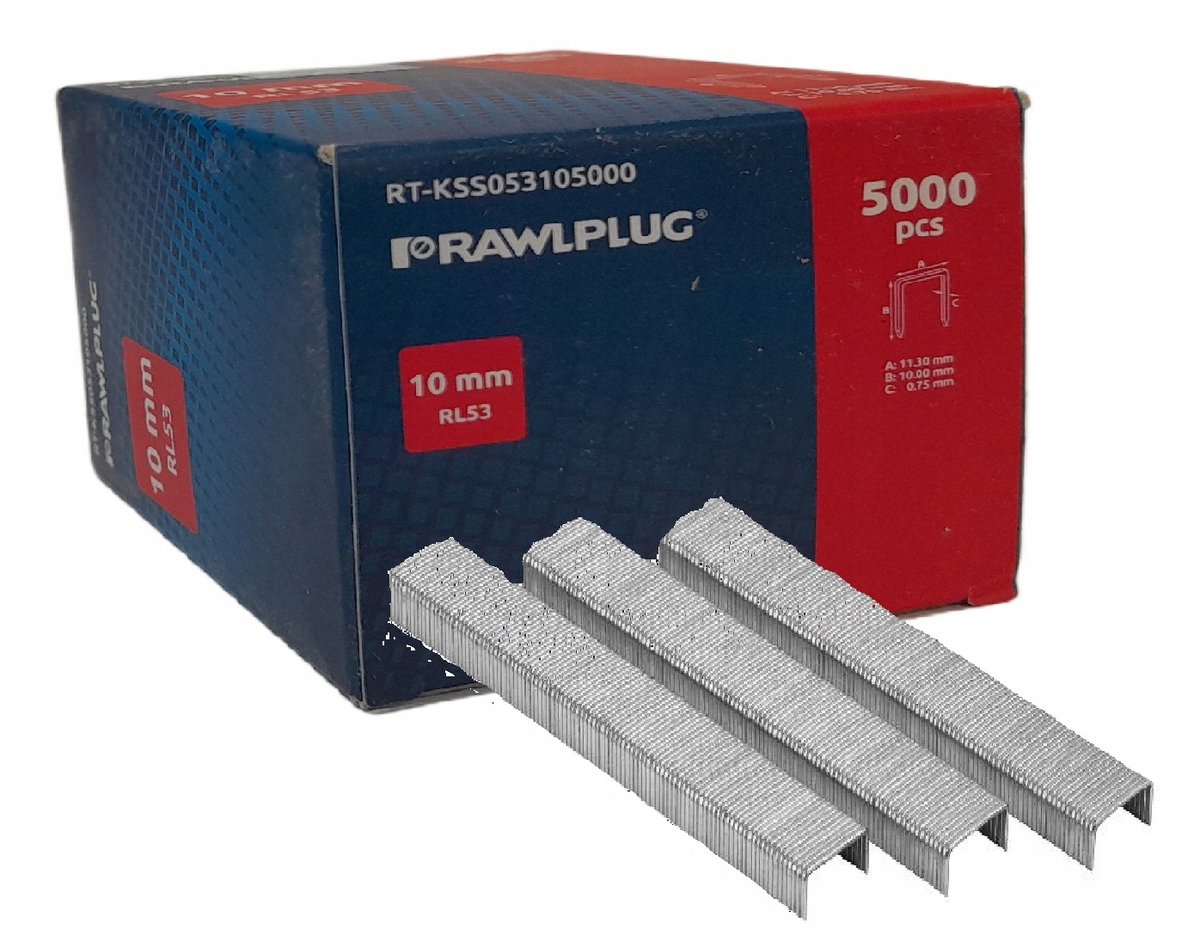 Rawlplug RL53 nietnagels 10mm - 5000 stuks