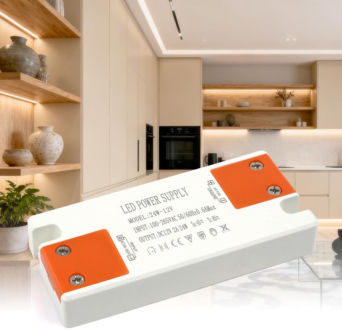 KSIBNW power supply 12V 2A, LED transformer 230V to 12V 2A 24W transformer driver 12 volt driver AC/DC extra thin - ShopVlot