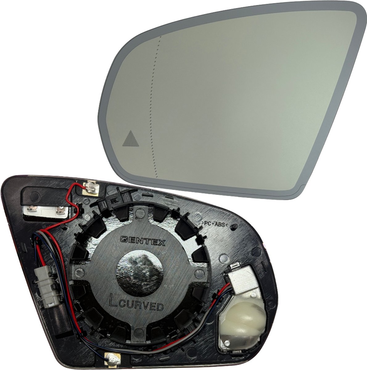 BILMAX Linker Buitenspiegelglas Vervanging voor Mercedes-Benz C-Klasse (W205, C205, A205), GLC Coupé (C253) & S-Klasse (W222), Verwarmd, Automatisch Dimmend, met Dodehoekassistent (BSM) (Bestuurderszijde)