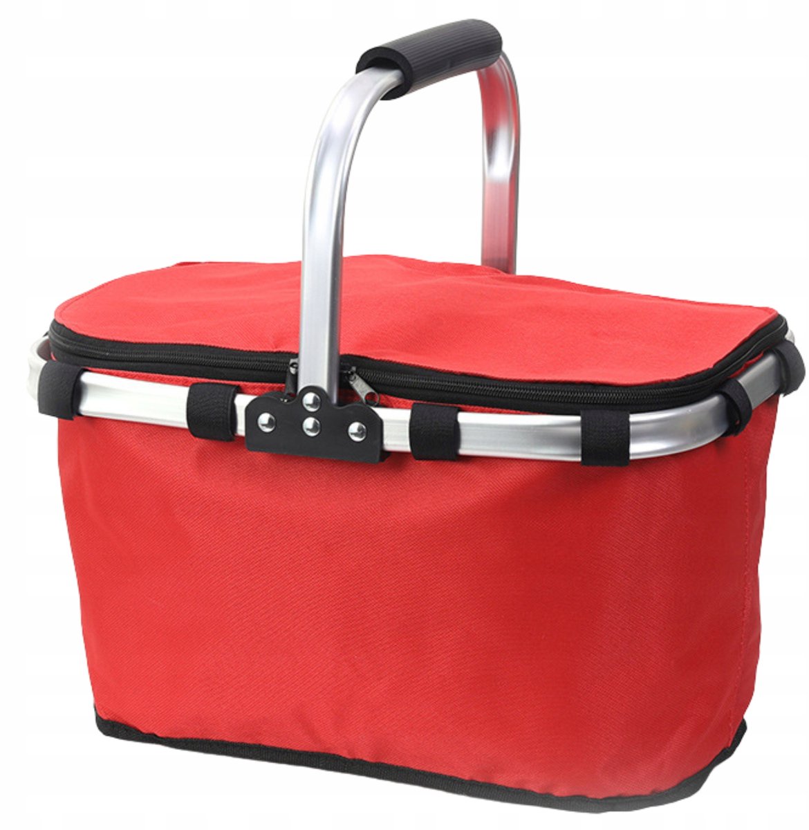 Rode Thermische Picknickmand 30L - Houdt Eten Warm/Koud