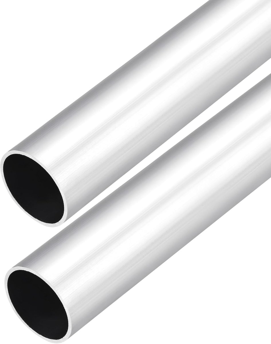 DMiotech 2pcs (28mm OD x 26mm ID) 6063 Aluminum Round Tube 300mm Length Industry Metal Tube for Machinery Frame - ShopVlot