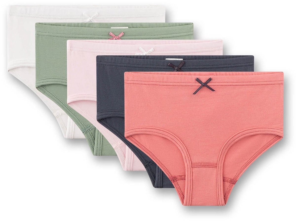 Sanetta Slip Hipslip 5P 116 Set van 5 Oranje/Roze/Groen