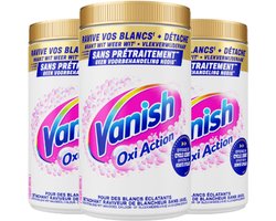 Vanish Oxi Action Vlekverwijderaar Poeder White – 3x 1,445 kg – 4,335 kg – Voordeelverpakking