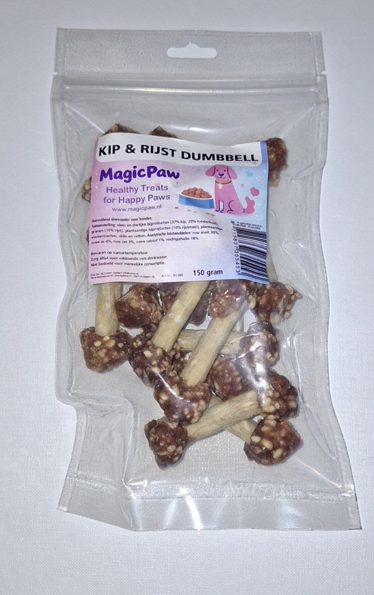 MagicPaw Kip & rijst dumbbell