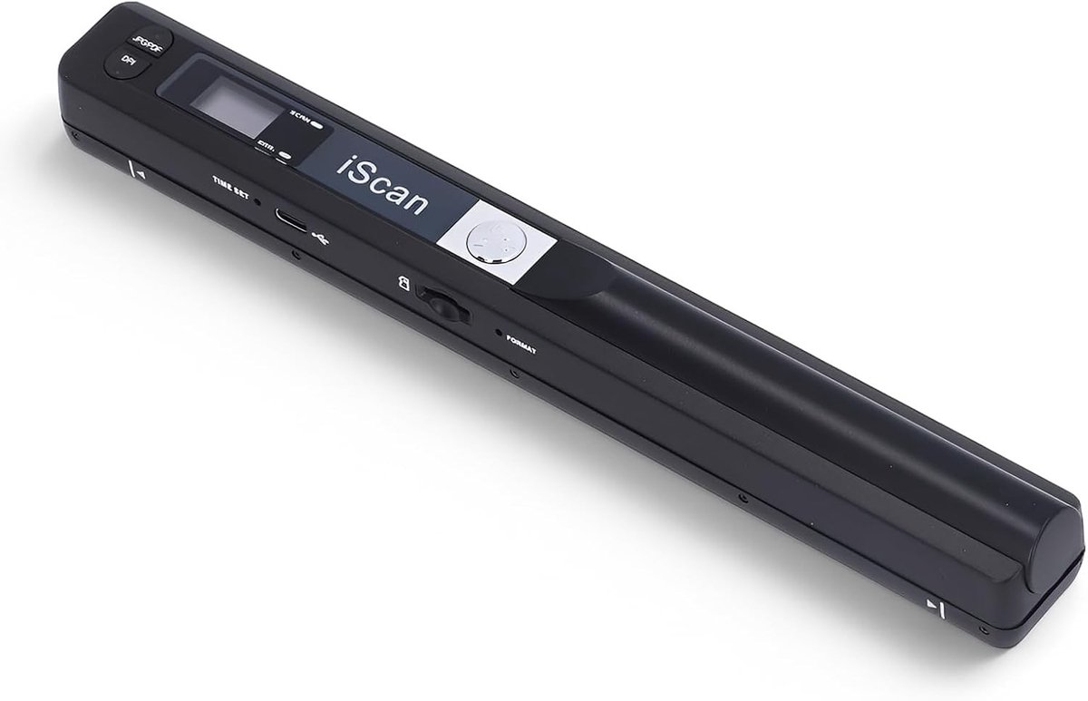Fotoscanner naar digitaal - Zwart - 8,27 inch - Draagbare USB Document- en Fotoscanner - Voor Thuis en Kantoor