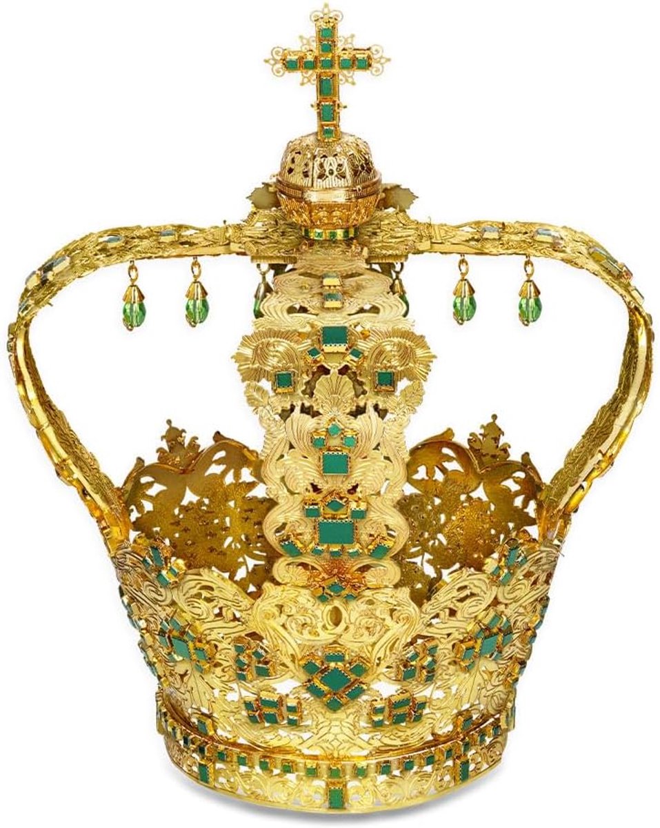 Piececool 3D Puzzle Metal Crown of the Andes Model for 430 Stainless Steel Classic Beauty Openwork 419 Pieces - ShopVlot