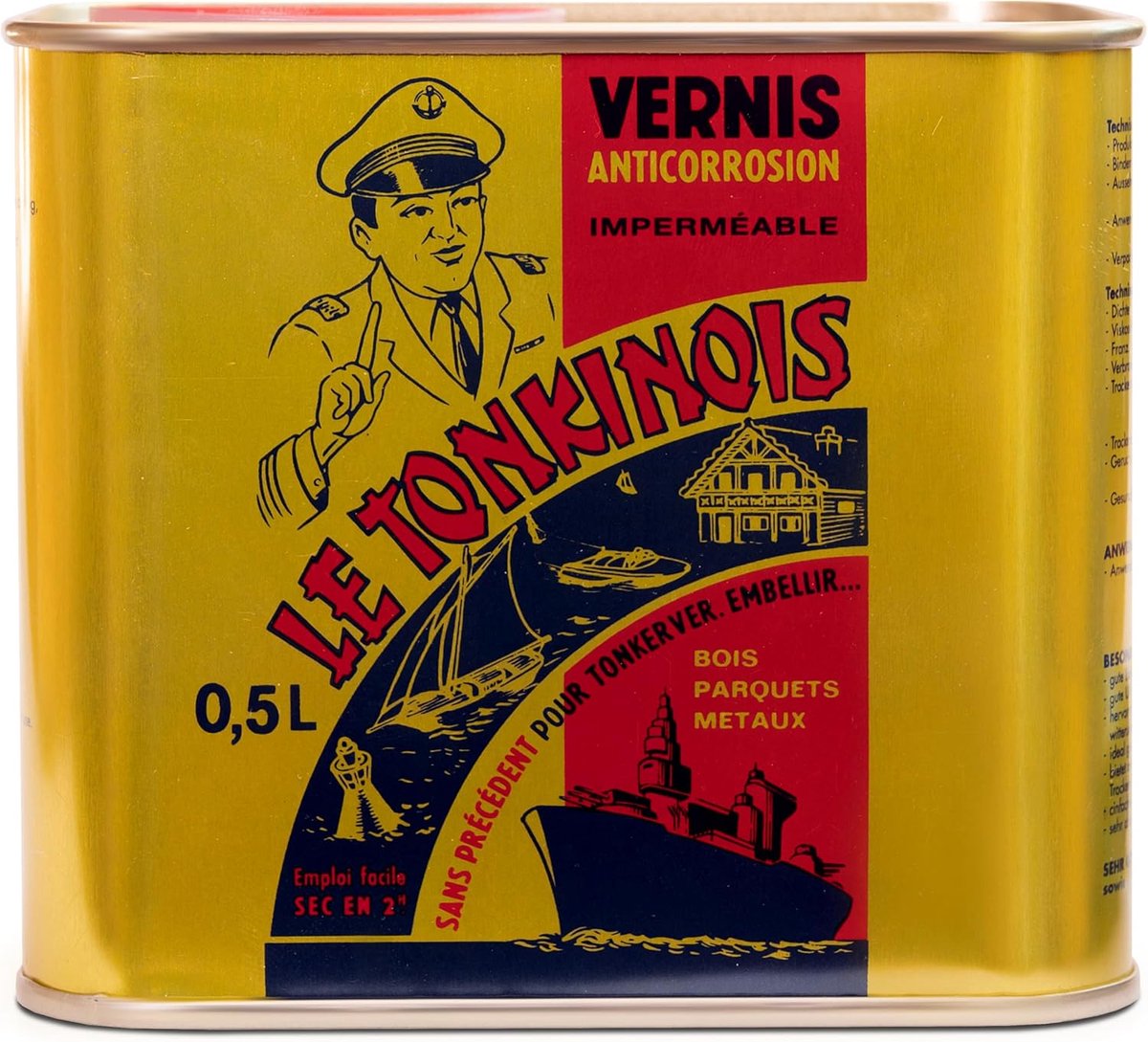 Le Tonkinois Varnish colourless - proven natural oil paint for indoor and outdoor use, film polishing and very shiny - ShopVlot