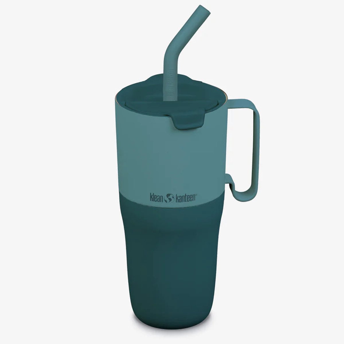 Klean Kanteen Rise Tumbler 768ml - Straw Lid Brittany Blue- Geïsoleerde tumbler met handgreep