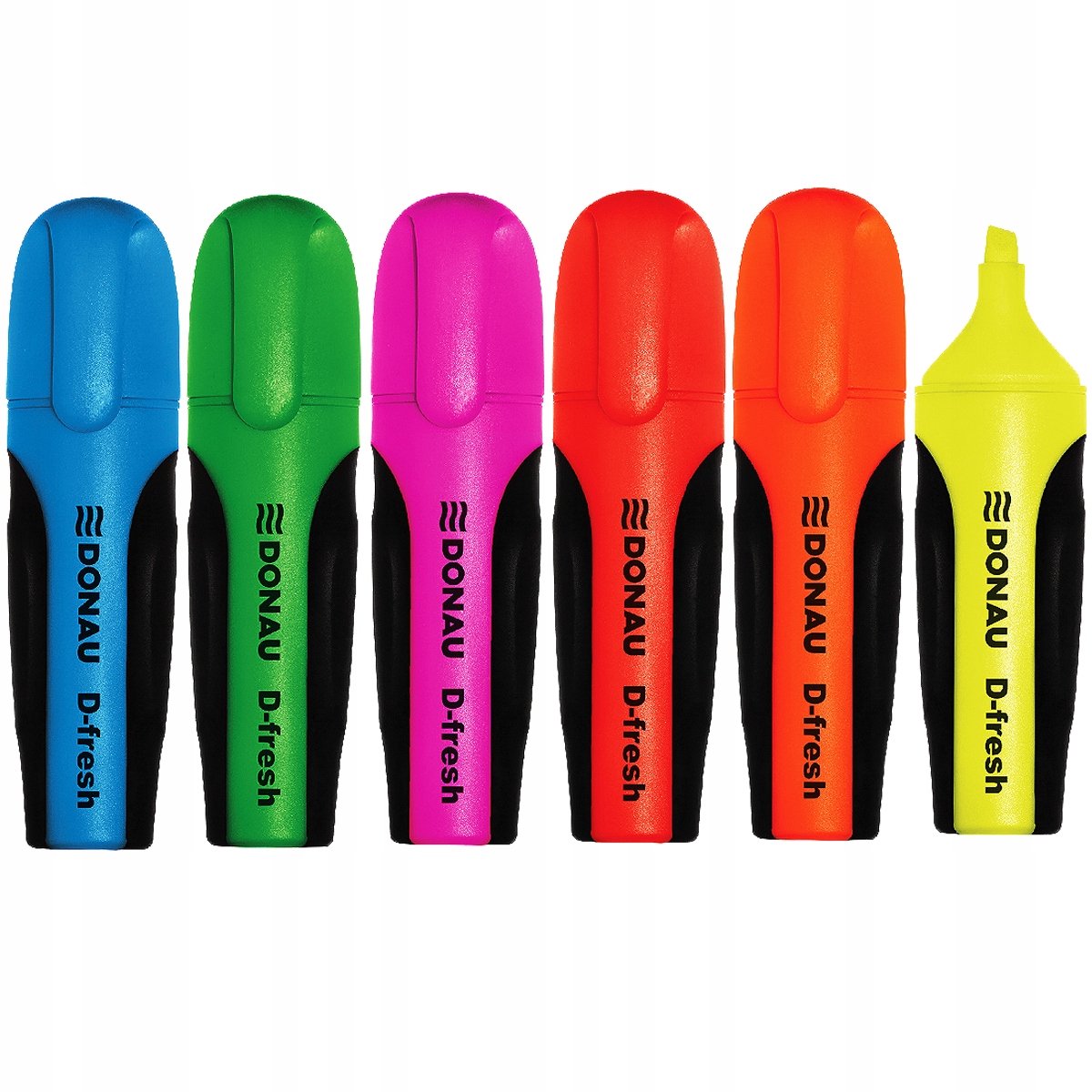 Donau D-Text/D-Fresh Markers Set - 6 Levendige Kleuren