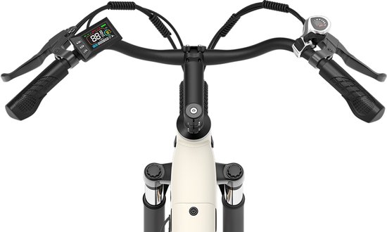 PIXAR C1-36V13AH Verwisselbare batterij-250W-27,5 inch elektrische stadsfiets-Lage zitpositie-Snelheidssensor-wit van PIXAR — afbeelding 5