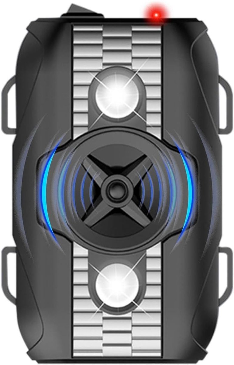 Marterverschrikker voor Auto - Zwart - 12,1 x 7,9 x 3,3 cm - Ultrasoon met LED-flitslampen - Voor Voertuigen en Thuis
