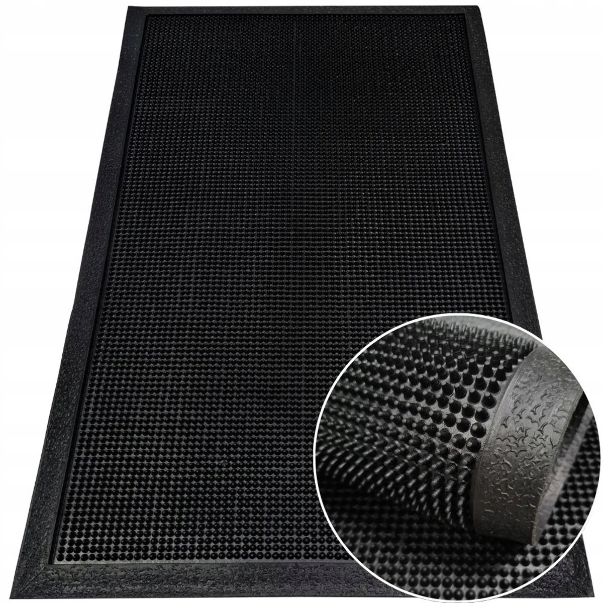 Merkloze Rubberen Deurmat met Noppen - 40x60 cm - Antislip