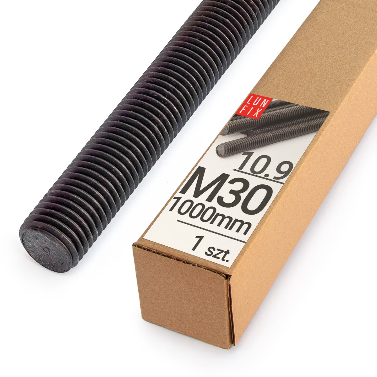 LUN FIX - Draadstang M30 100cm 1m - staal 10.9 - 1 stuk