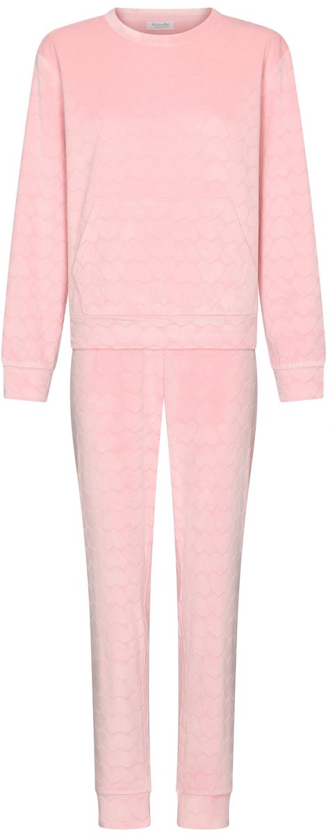 MyRebelle - Endless Love - Comfort Set - Fleece - Roze - Hartjes - Maat 40