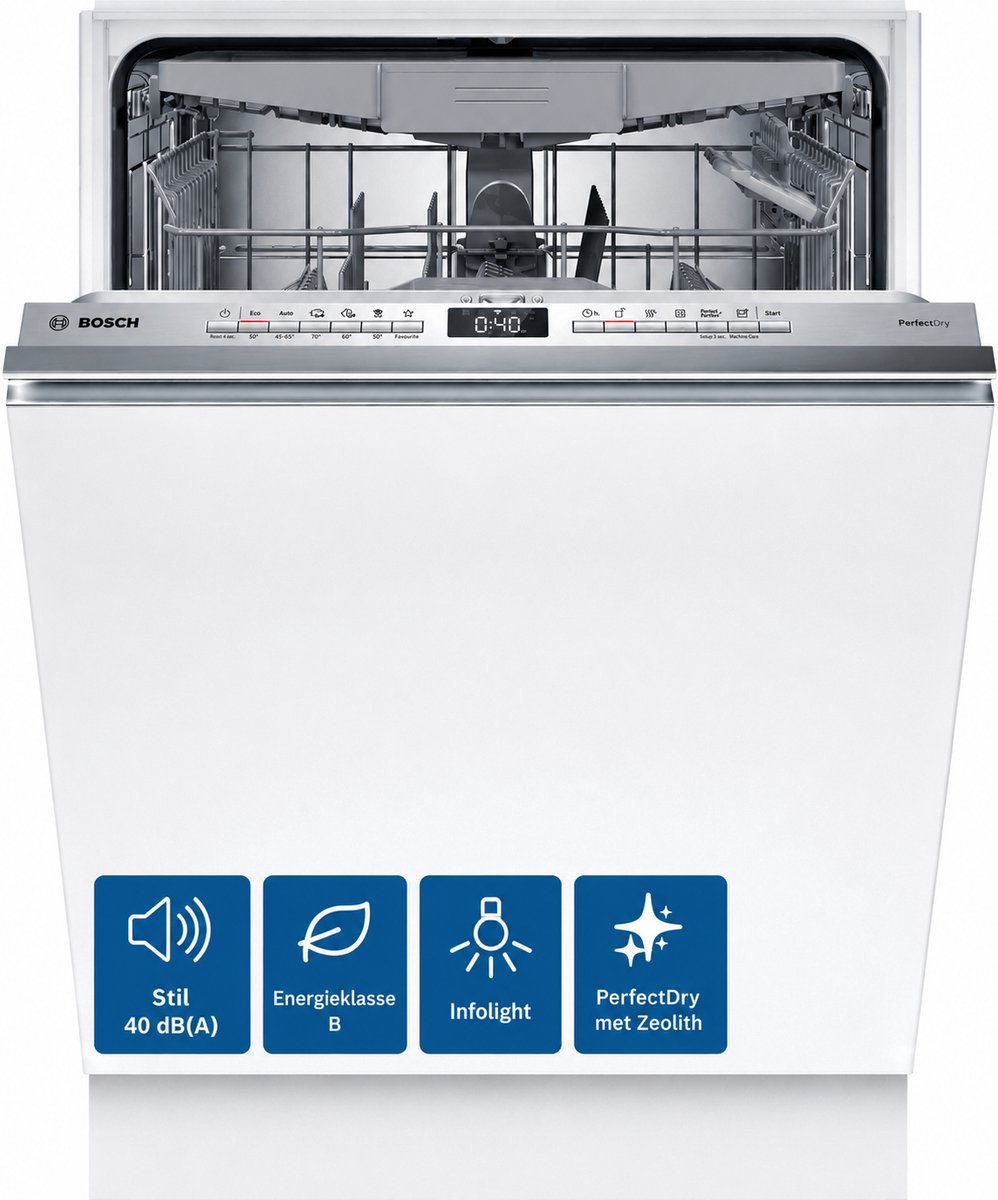 Bosch SMV6ZCX13E inbouw vaatwasser PerfectDry