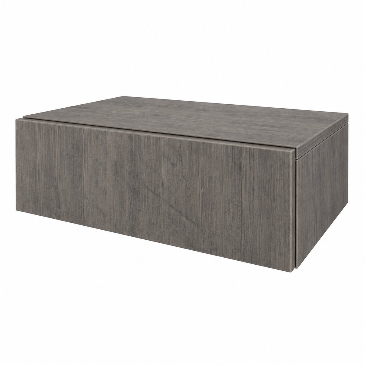 Hoppa! Frisco Nachtkastje - Zwevend Nachtkastje - Lade - Opbergruimte - Bewerkt Hout - Greige - 46 x 30 x 15 cm (L x B x H)