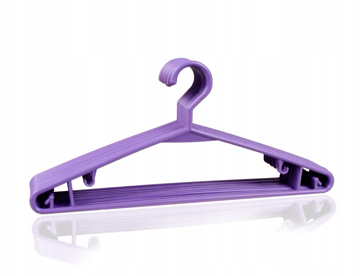 50x Fleskleurige Kledinghangers - Universeel & Stevig (41 cm)