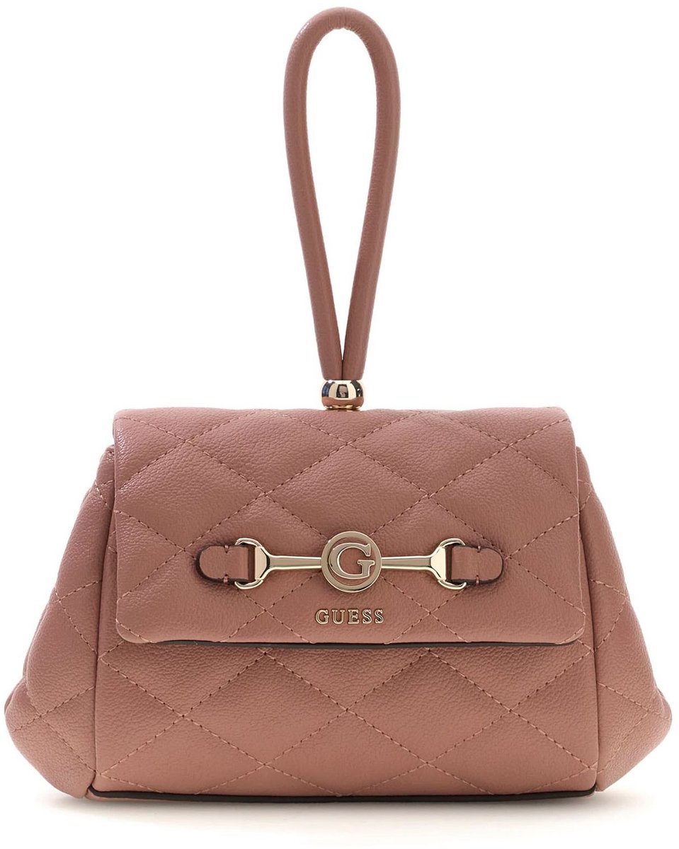 GUESS schoudertas Frances Mini Flap Crossbody Bag Rosewood roze