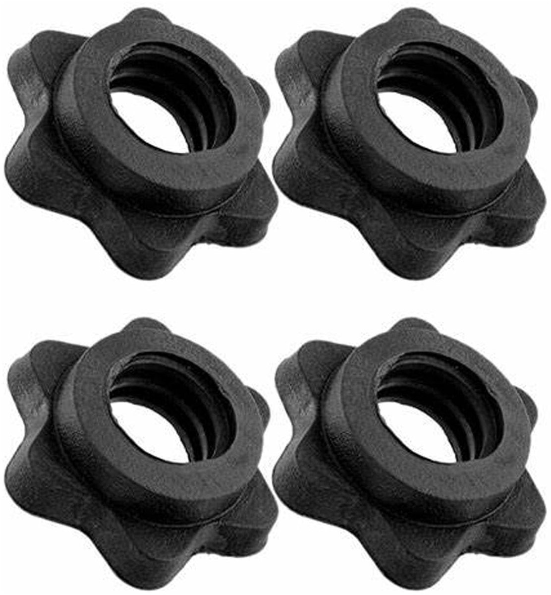 4 Stuks Hantelclips met Spin-Lock Systeem voor Gewichtheffen