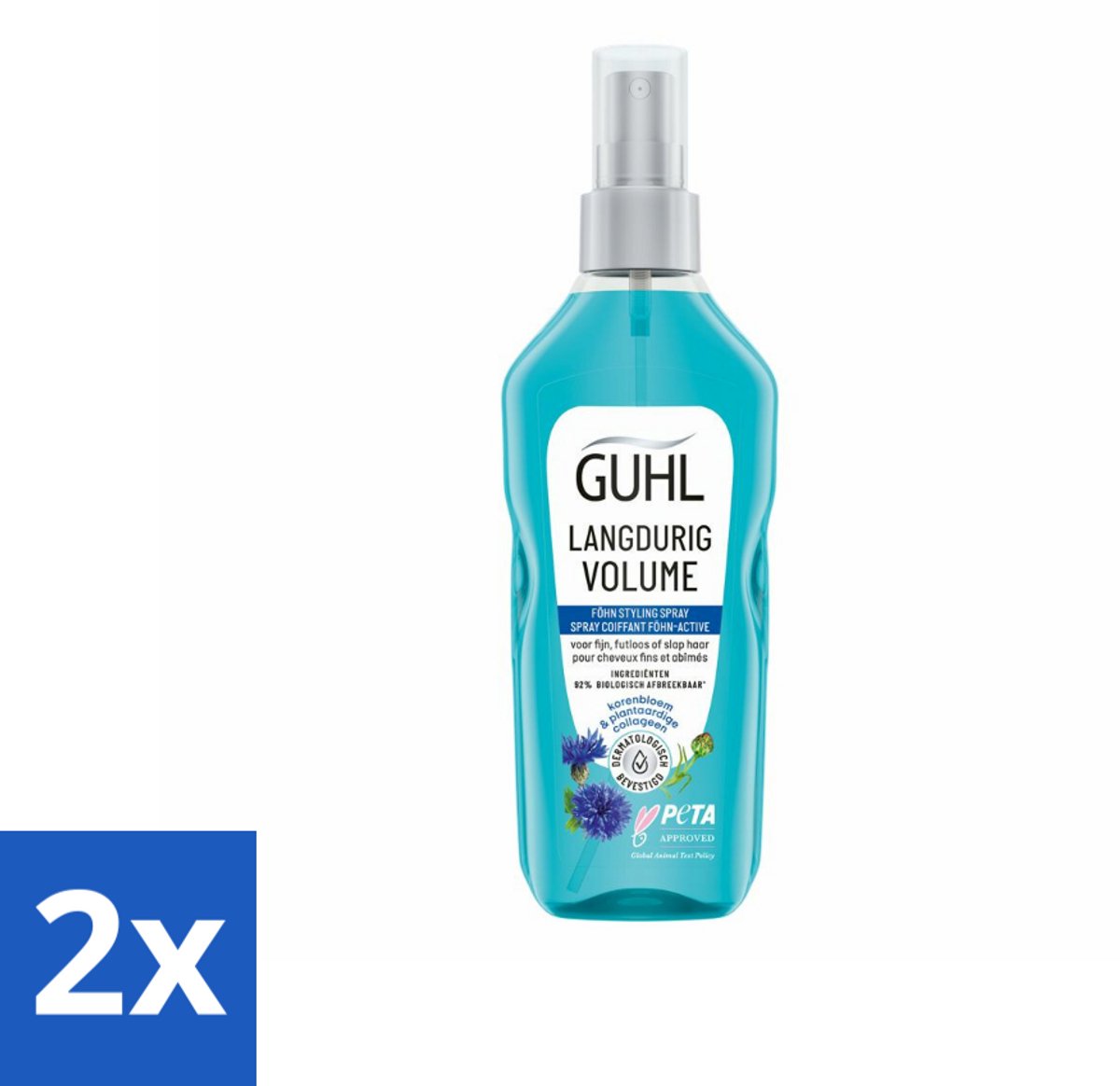 2 x Guhl - Styling Spray - Föhn Active - 125 ml - Haarspray - Volume Spray - Styling Spray - Haar Volume - Haar Fixatie