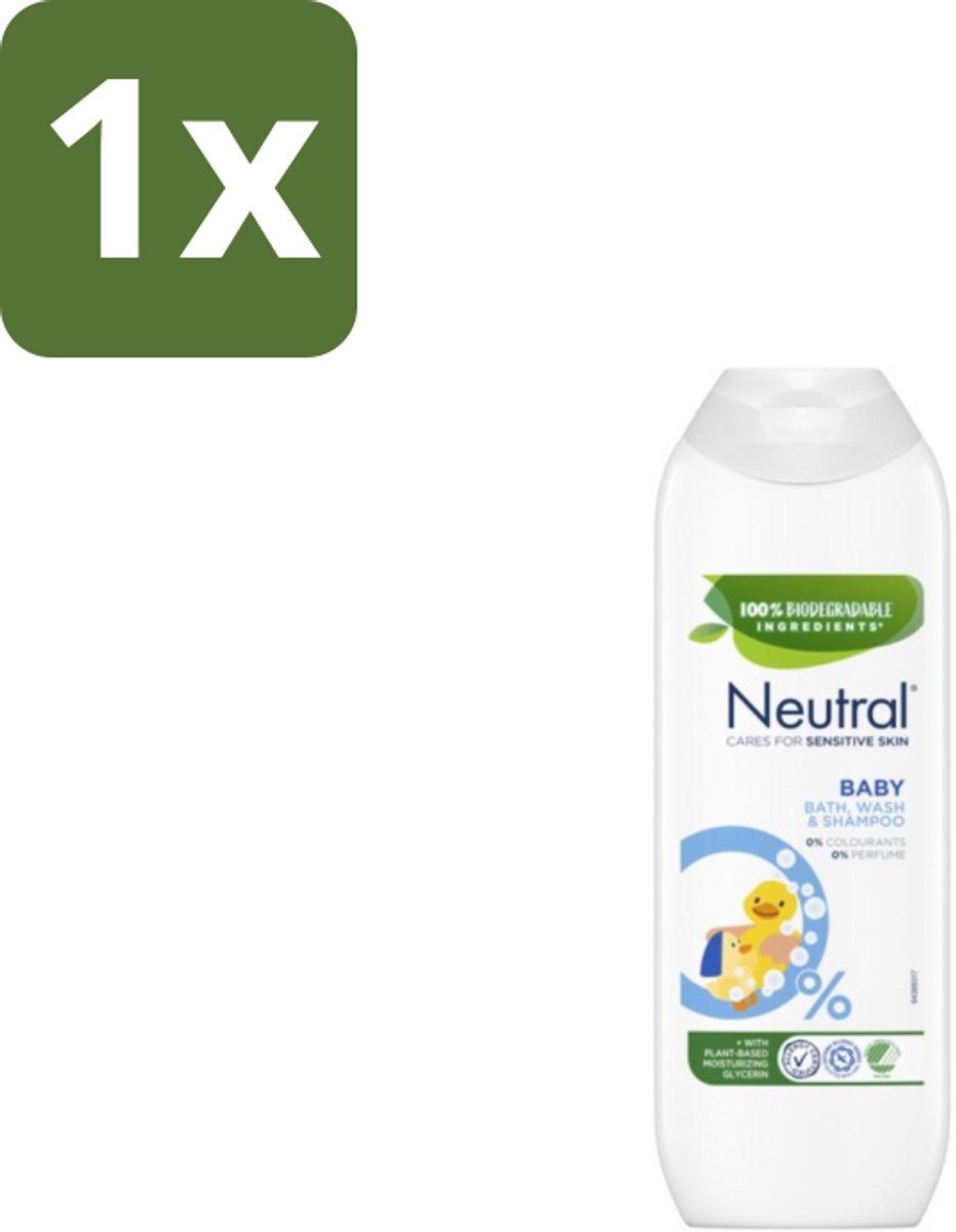 1 x Neutral - Baby Shampoo - Gevoelige huid - Parfumvrij - 250 ml - Baby Shampoo - Gevoelige Huid - Parfumvrij Shampoo - Zeepvrij Shampoo - Mild Shampoo