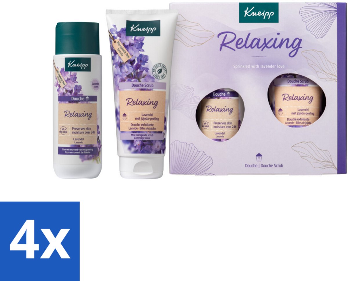 4 x Kneipp - Relaxing Favourites Geschenkset - Lavendel - Kneipp - Relaxing Favourites - Cadeau - Lavendel - Douchegel
