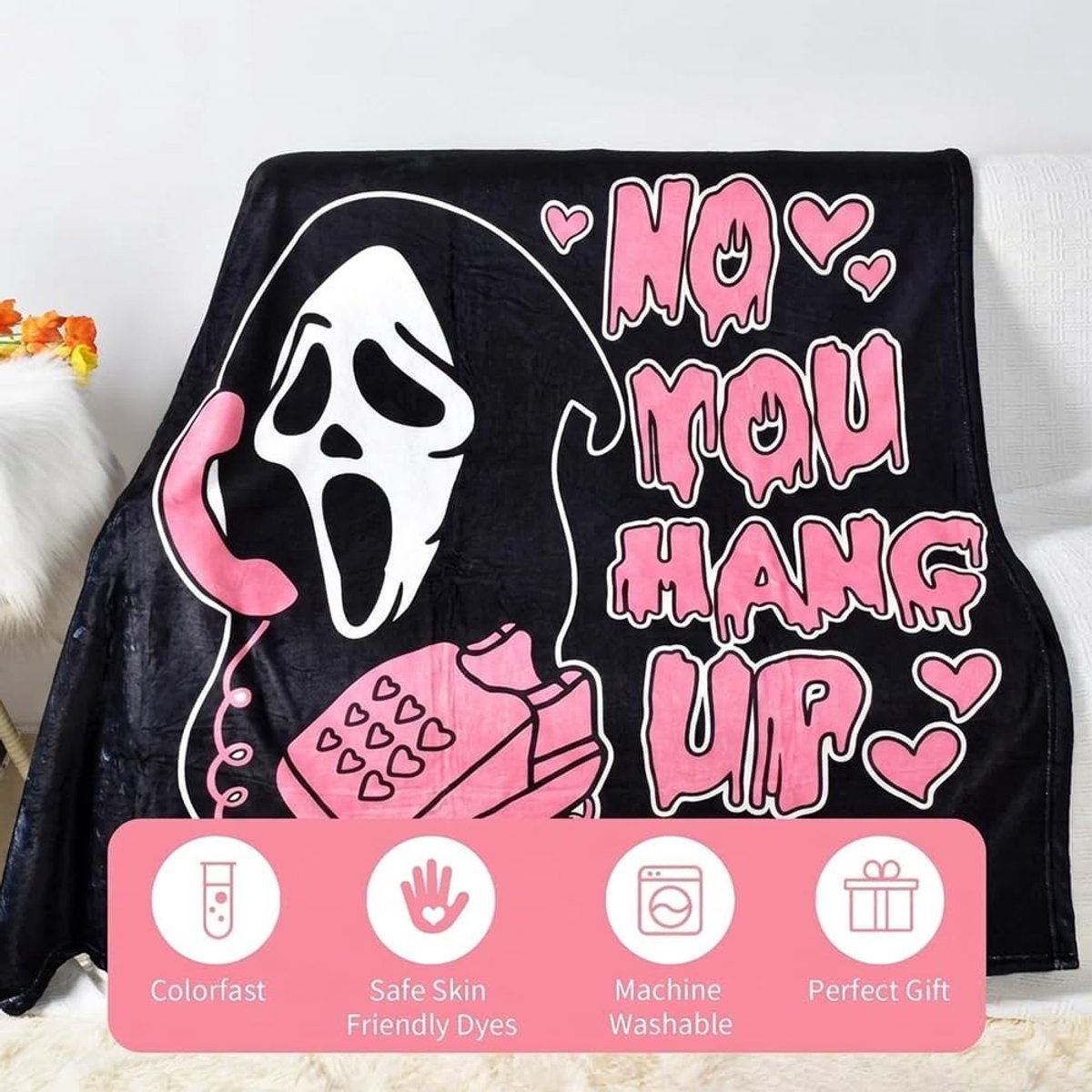 Halloween Flanel Gooi Deken, Ultra Zachte Warme Deken-100 × 150 cm - ShopVlot