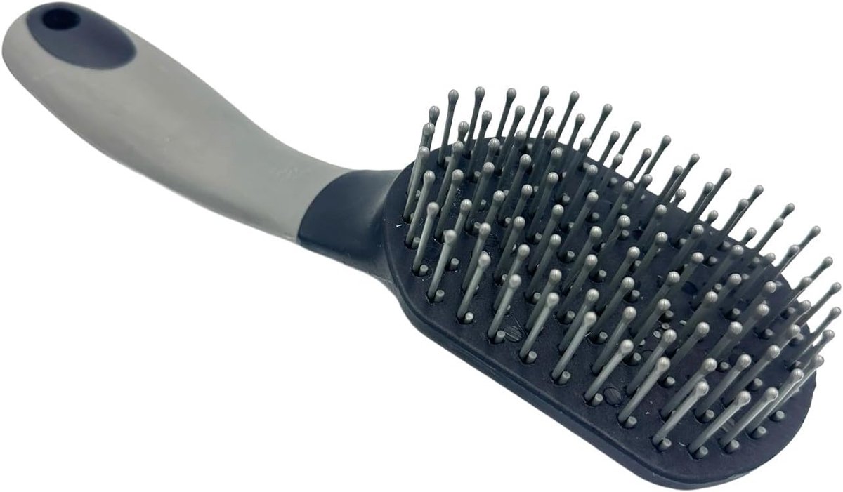 Tail Brush, Mane Brush, Mane Brush, Tail Comb, Ponytail Brush for Combing Horse Hair, Horse Care Accessories (Grey - ShopVlot