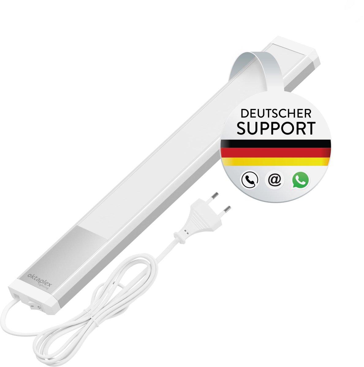 Inbouwlamp keuken LED plat warm wit 40cm - zilver - 435 lumen - ideaal voor onderkasten - ShopVlot