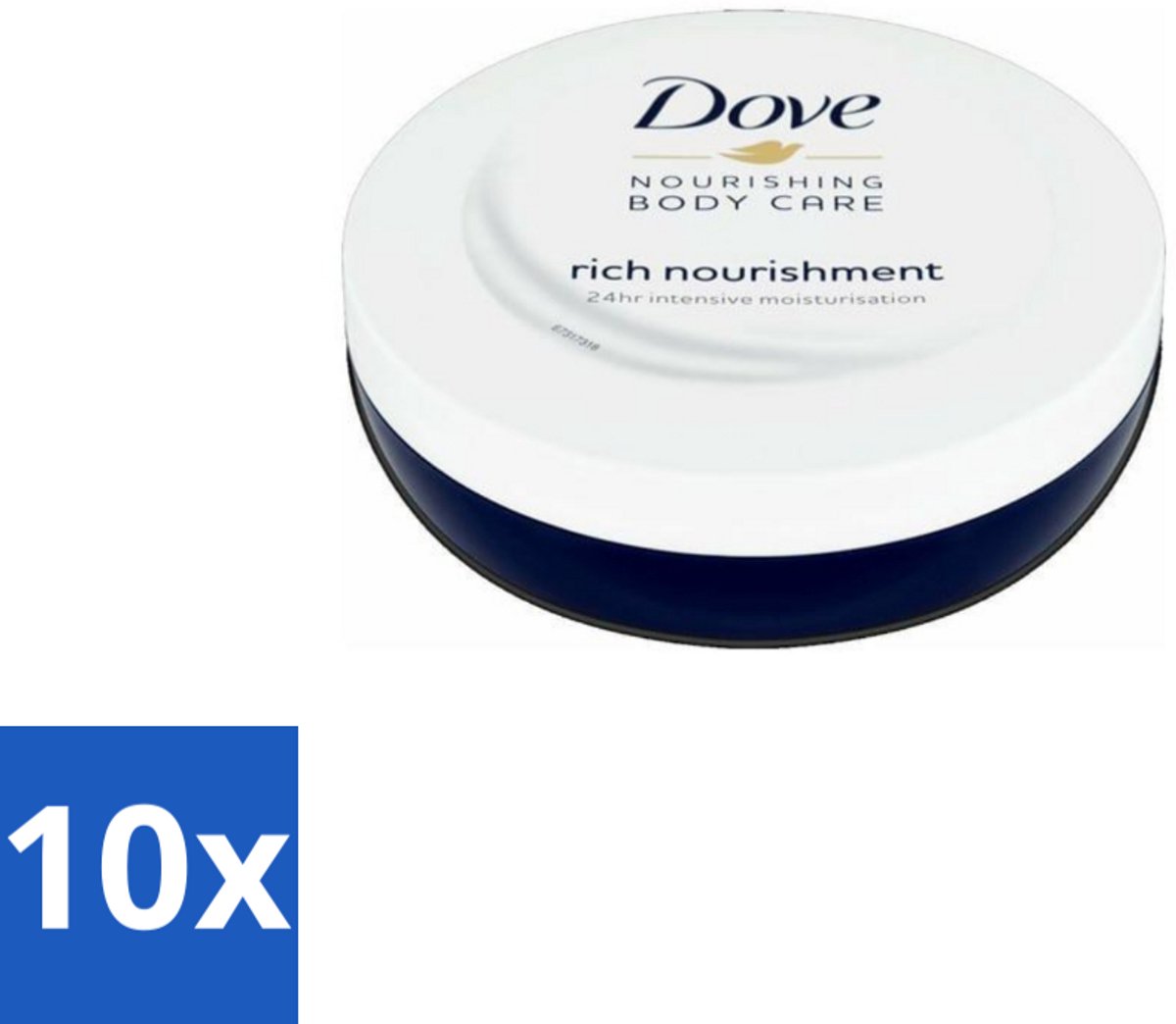 10 x Dove Bodycrème - Voedend - 150 ml - Voedende Crème - Huid Verzorging - Hydratatie - Voeding - Zachte Huid