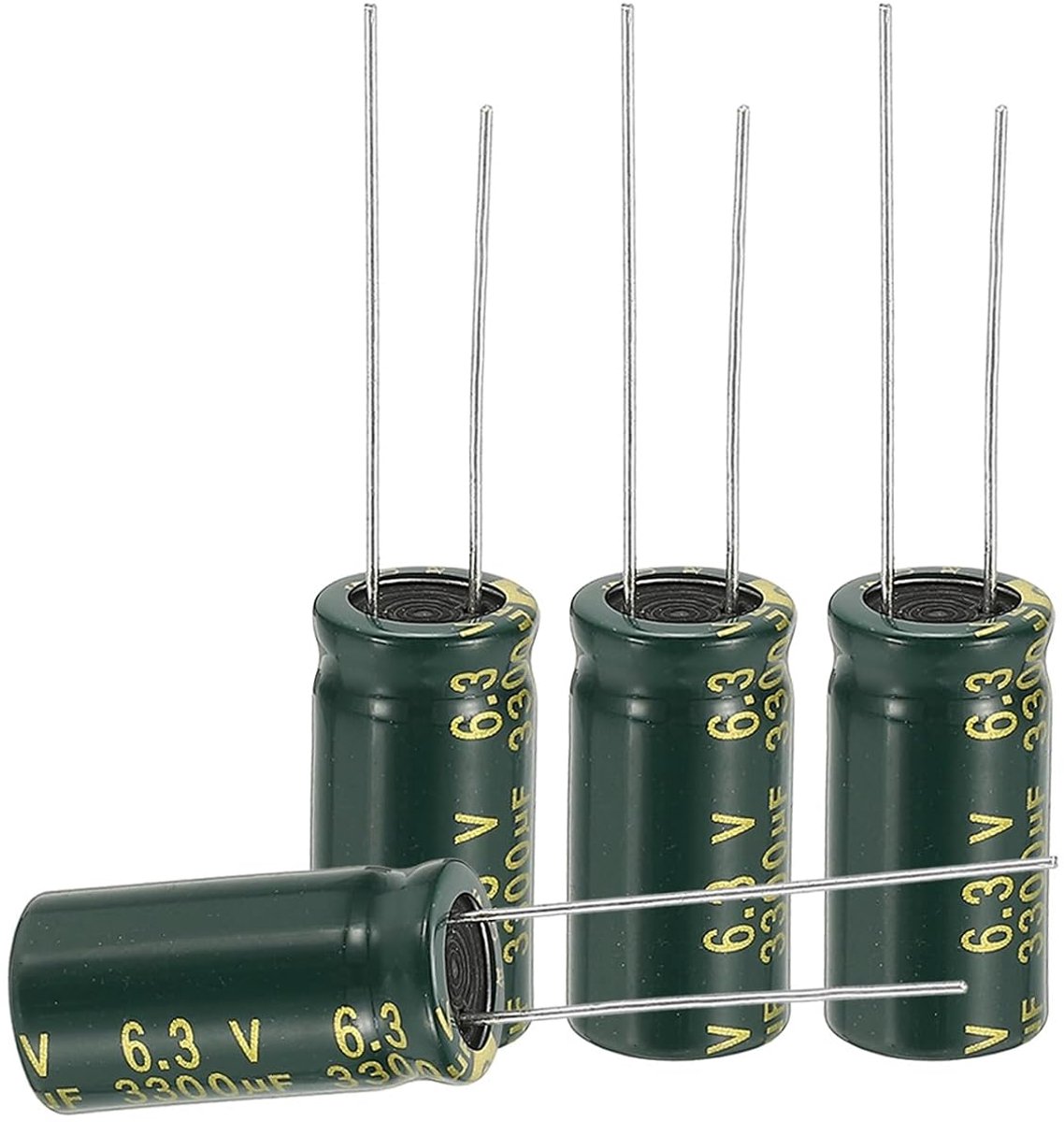 Electrolytische condensatoren 3300uF 6.3V - Aluminium radiale aansluitingen - Lage impedantie - ShopVlot