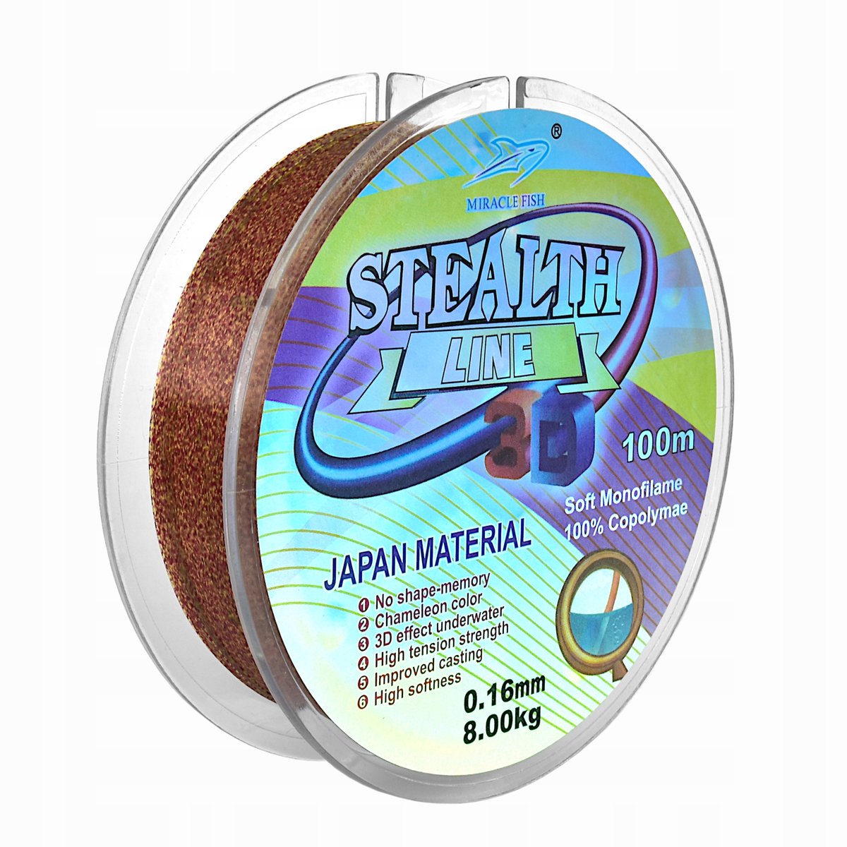 Haishida 3D Stealth Line Vislijn 0,25 mm - 13 kg