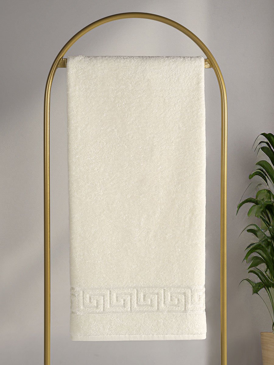 Luxe Katoenen Badhanddoek 70x140 cm - Zacht & Absorberend - Crème