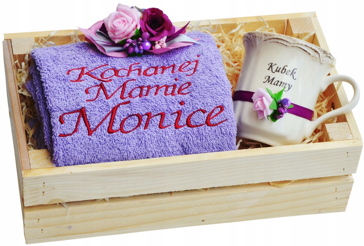 Gepersonaliseerde Moederdag Cadeauset: Handdoek met Naam & Mok