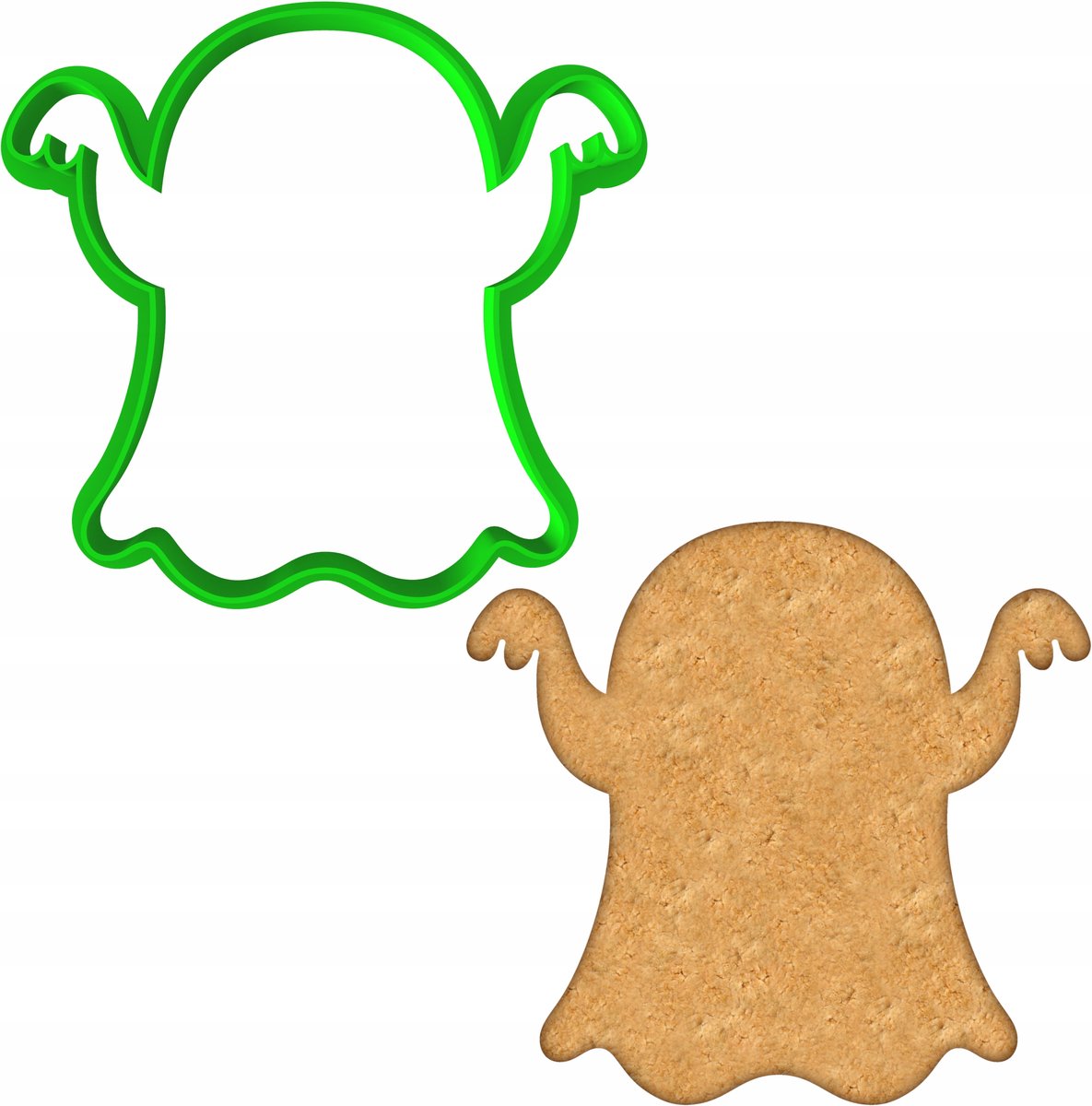 Halloween Koekjesvorm - Spookje (PETG, 8,6cm)