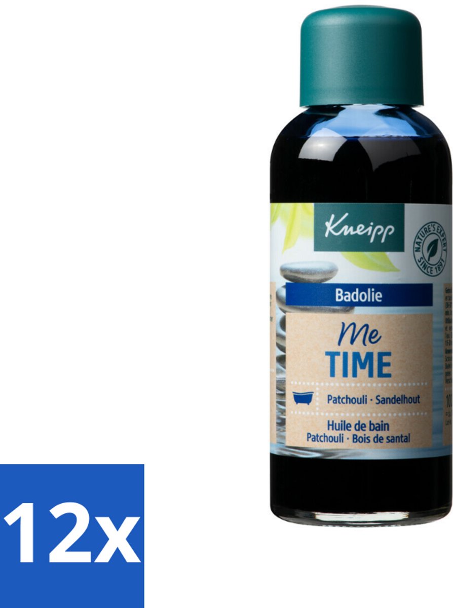 Kneipp - Badolie - Me-Time - Patchouli & Sandelhout - 100 ml - Voordeelverpakking - 12 stuks