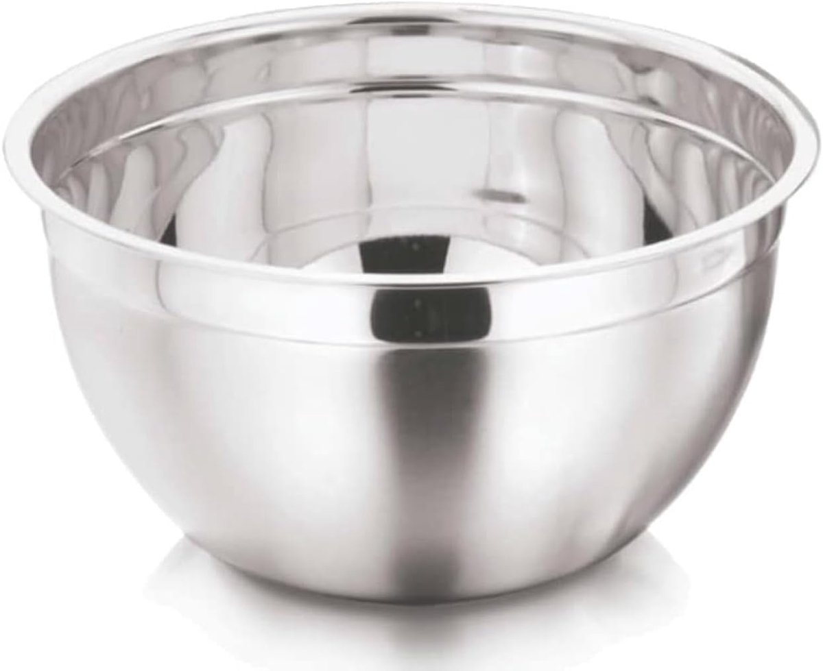 Mengkom 22cm - Rvs - Ergonomische rand - Perfect voor bakken - ShopVlot