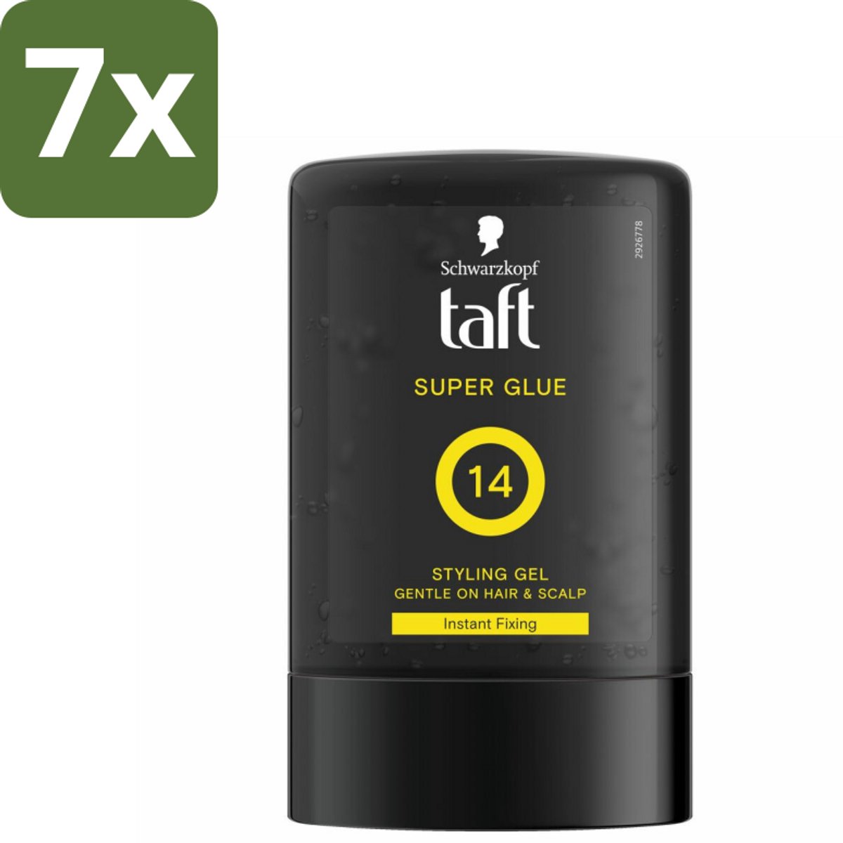 Taft - Super Glue 14 - Styling Gel - Ultieme stevigheid - 300 ml - Bulkverpakking - 7 stuks
