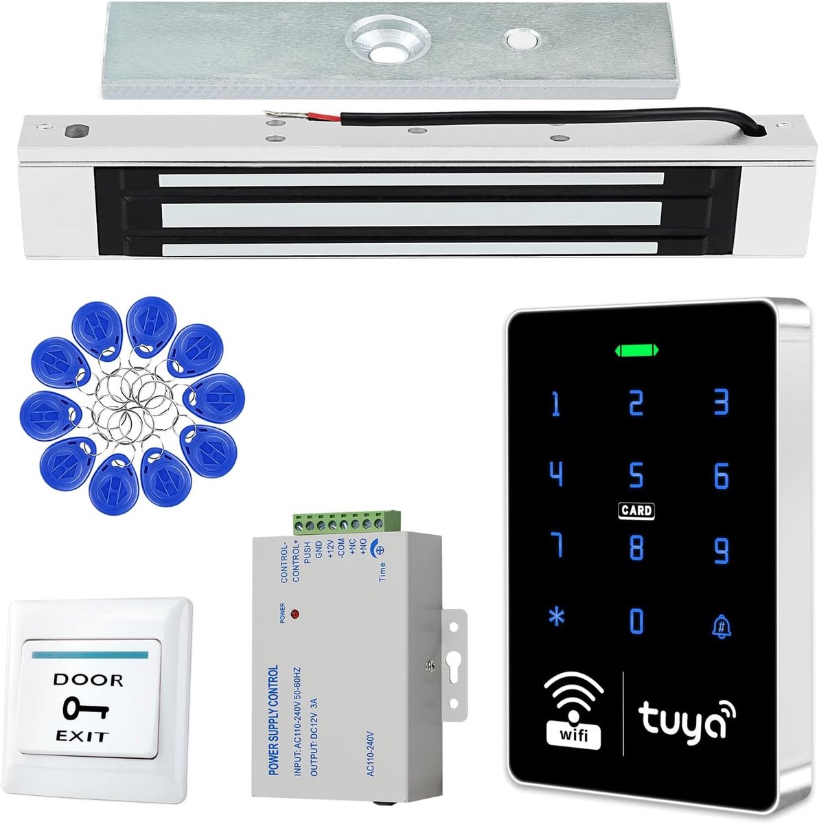 Toegangscontroller IP68 - Waterdicht RFID toetsenbord - Touchscreen met achtergrondverlichting - Veilig toegangssysteem - ShopVlot