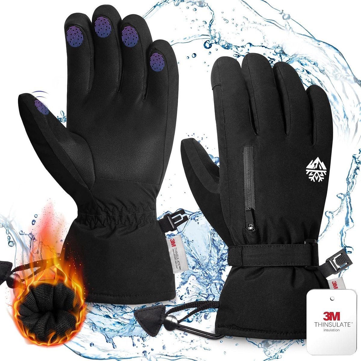 Winterhandschoenen - Waterdicht - Warm - Ideaal voor skiën - ShopVlot