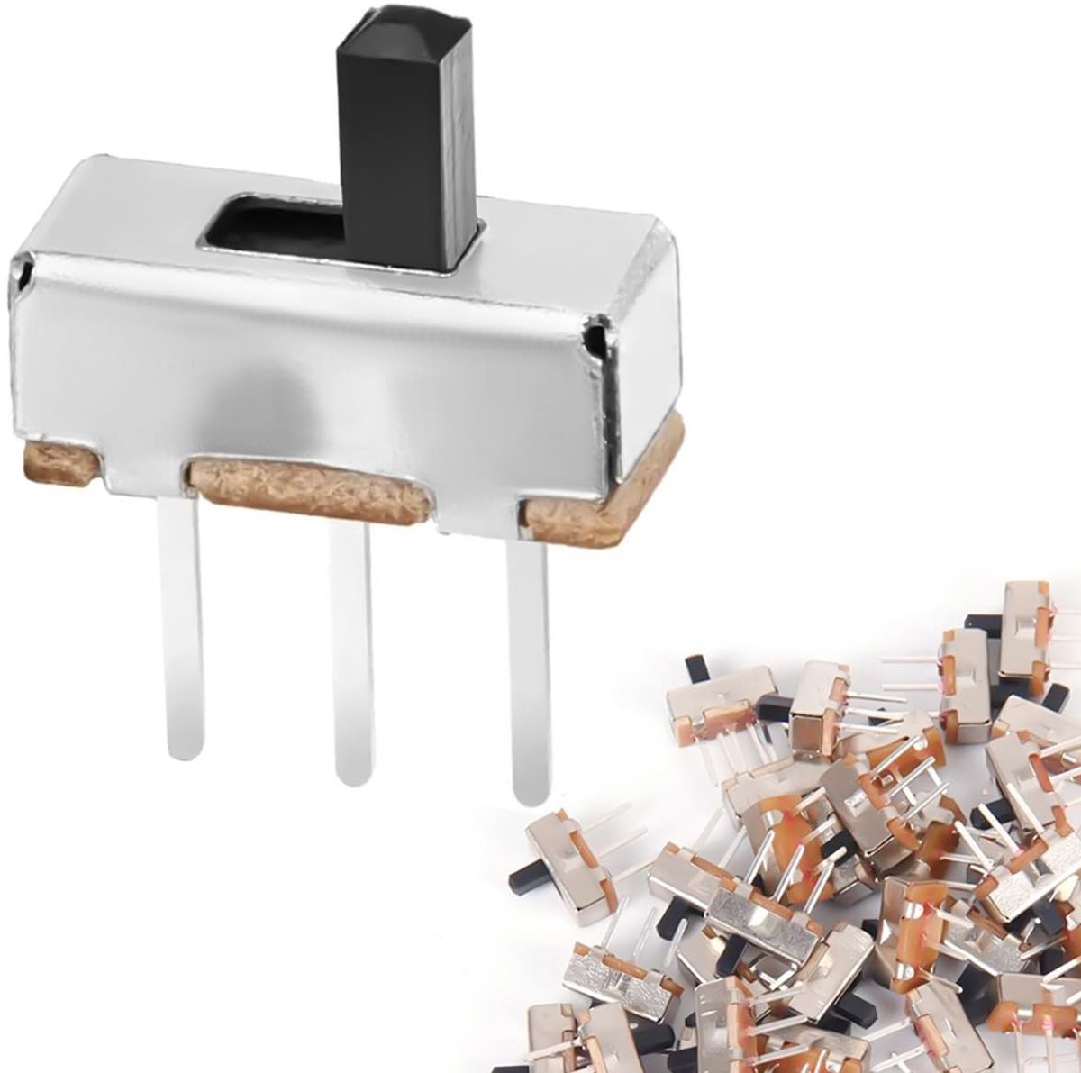 Mini slide switch SPDT 1P2T - verticale montage - 3 posities - ideaal voor PCB toepassingen - ShopVlot