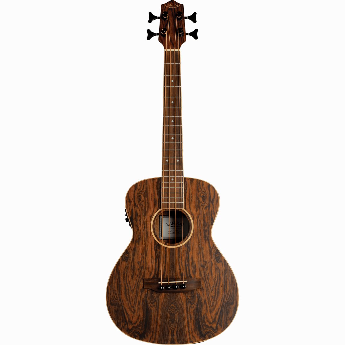LANIKAI LKUFBEBU Basukelele, Figured Bocote Serie, Voorversterker, Tas