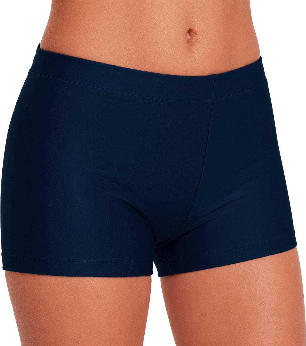 Fairysports Turnbroekje Navyblauw Spandex maat 38 meisjes gymbroekje blauw marine