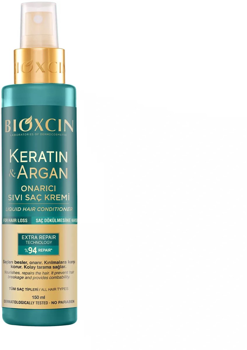Bioxcin Keratine & Argan Herstellende Conditioner Spray - 150ml - Argan conditioner - Keratin conditioner - Haarverzorging - Bioxcin