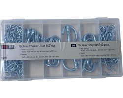Set de crochets à vis 142 pièces
