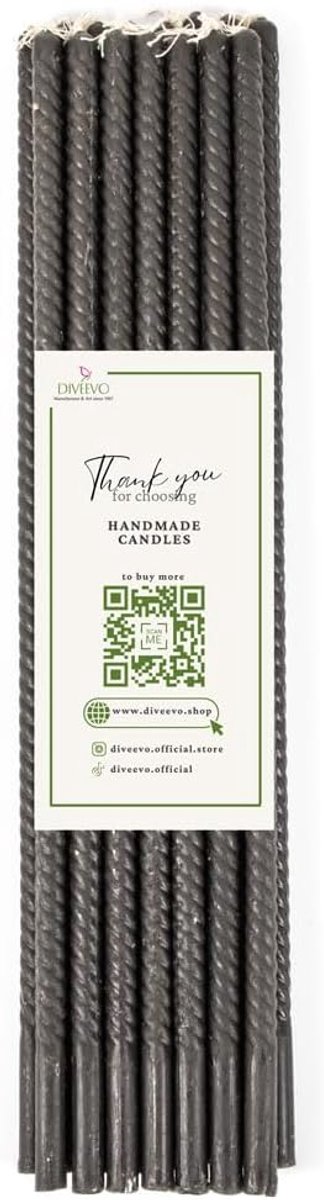Twisted Pure Beeswax Candles, 30 cm, Burning Time 140 Minutes, Decoration, Meditation, Religious Ceremonies, Red - ShopVlot